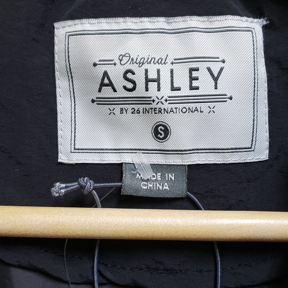 Ashley Windbreaker Women S Hooded Nylon Pullover Black White 1/2 Zip Lightweight - Picture 9 of 10